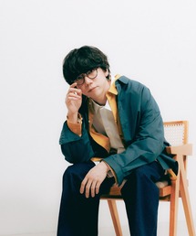 「Te Ni Wo Ha」nano・universe×片岡 健太(sumika)別注/タイプライターレギュラーカラーシャツ