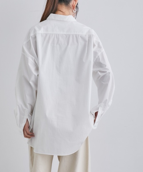 NANO universe（ナノユニバース）の「「Te Ni Wo Ha」nano・universe×片岡 健太(sumika)別注/タイプライターレギュラーカラーシャツ（シャツ/ブラウス・メンズ・ホワイト/ブラック/マスタード/ホワイト系その他/ブルーグリーン・L/XL/XXL/S/M）」の9枚目の写真