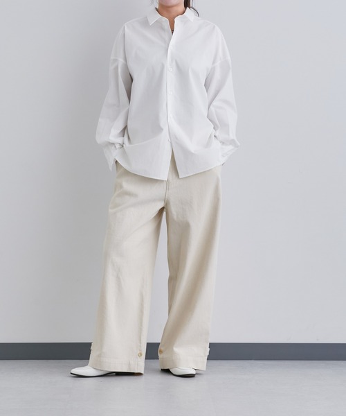 NANO universe（ナノユニバース）の「「Te Ni Wo Ha」nano・universe×片岡 健太(sumika)別注/タイプライターレギュラーカラーシャツ（シャツ/ブラウス・メンズ・ホワイト/ブラック/マスタード/ホワイト系その他/ブルーグリーン・L/XL/XXL/S/M）」の11枚目の写真