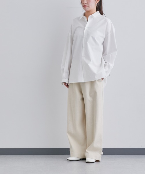 NANO universe（ナノユニバース）の「「Te Ni Wo Ha」nano・universe×片岡 健太(sumika)別注/タイプライターレギュラーカラーシャツ（シャツ/ブラウス・メンズ・ホワイト/ブラック/マスタード/ホワイト系その他/ブルーグリーン・L/XL/XXL/S/M）」の10枚目の写真