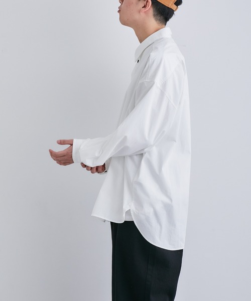 NANO universe（ナノユニバース）の「「Te Ni Wo Ha」nano・universe×片岡 健太(sumika)別注/タイプライターレギュラーカラーシャツ（シャツ/ブラウス・メンズ・ホワイト/ブラック/マスタード/ホワイト系その他/ブルーグリーン・L/XL/XXL/S/M）」の15枚目の写真