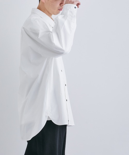 NANO universe（ナノユニバース）の「「Te Ni Wo Ha」nano・universe×片岡 健太(sumika)別注/タイプライターレギュラーカラーシャツ（シャツ/ブラウス・メンズ・ホワイト/ブラック/マスタード/ホワイト系その他/ブルーグリーン・L/XL/XXL/S/M）」の16枚目の写真