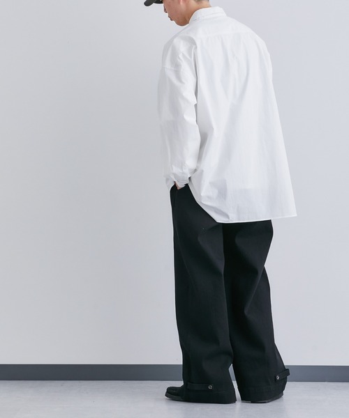 NANO universe（ナノユニバース）の「「Te Ni Wo Ha」nano・universe×片岡 健太(sumika)別注/タイプライターレギュラーカラーシャツ（シャツ/ブラウス・メンズ・ホワイト/ブラック/マスタード/ホワイト系その他/ブルーグリーン・L/XL/XXL/S/M）」の19枚目の写真