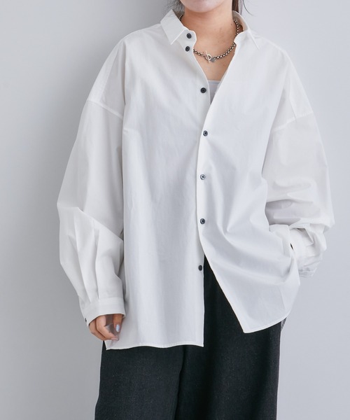 NANO universe（ナノユニバース）の「「Te Ni Wo Ha」nano・universe×片岡 健太(sumika)別注/タイプライターレギュラーカラーシャツ（シャツ/ブラウス・メンズ・ホワイト/ブラック/マスタード/ホワイト系その他/ブルーグリーン・L/XL/XXL/S/M）」の20枚目の写真