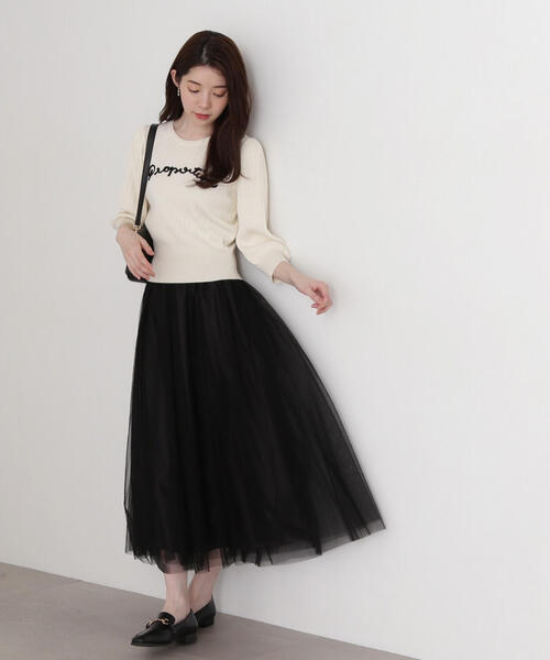 PROPORTION BODY DRESSING(プロポーションボディドレッシング)の「コード刺繍ニット / 1215170212(ニット/セーター・レディース・ホワイト/ピンク・FREE)」の16枚目の写真