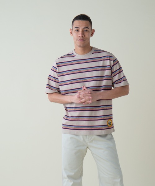 PENDLETON（ペンドルトン）の「ナシュナルパークボーダーティ（UNISEX)（Tシャツ/カットソー・メンズ・エンジ/キャメル/グリーン/ブルー系その他2/グレー系その他/グレー系その他2・MEDIUM/LARGE/X-LARGE/SMALL）」の2枚目の写真