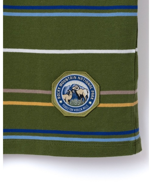 PENDLETON（ペンドルトン）の「ナシュナルパークボーダーティ（UNISEX)（Tシャツ/カットソー・メンズ・エンジ/キャメル/グリーン/ブルー系その他2/グレー系その他/グレー系その他2・MEDIUM/LARGE/X-LARGE/SMALL）」の15枚目の写真