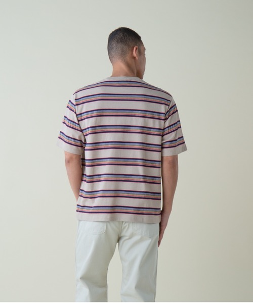 PENDLETON（ペンドルトン）の「ナシュナルパークボーダーティ（UNISEX)（Tシャツ/カットソー・メンズ・エンジ/キャメル/グリーン/ブルー系その他2/グレー系その他/グレー系その他2・MEDIUM/LARGE/X-LARGE/SMALL）」の7枚目の写真