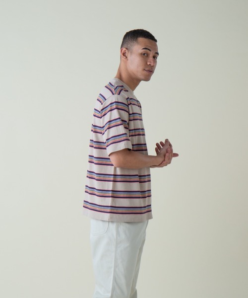 PENDLETON（ペンドルトン）の「ナシュナルパークボーダーティ（UNISEX)（Tシャツ/カットソー・メンズ・エンジ/キャメル/グリーン/ブルー系その他2/グレー系その他/グレー系その他2・MEDIUM/LARGE/X-LARGE/SMALL）」の8枚目の写真