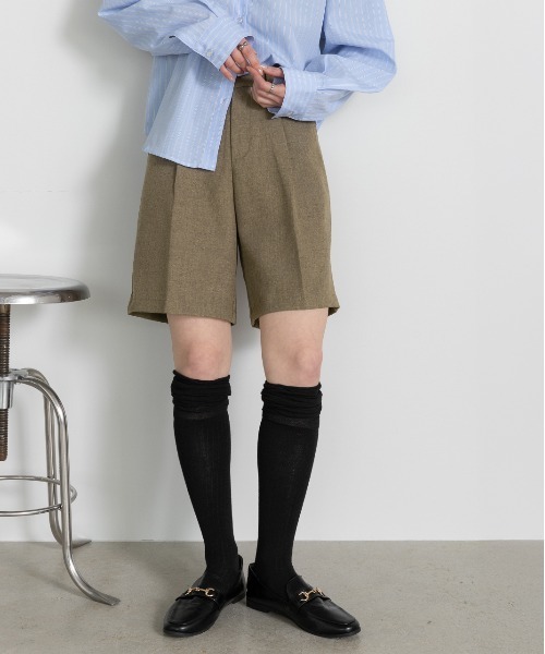 ad thie(アドティエ)の「タック ハーフパンツ(その他パンツ・レディース・アイボリー/ブラウン/ブラック・FREE)」の22枚目の写真