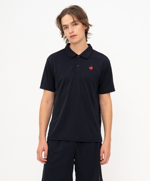 le coq sportif（ルコックスポルティフ）の「エコペットポロシャツ（ポロシャツ・メンズ・ブラック/ホワイト/ブルー/グレー/ネイビー・S/M/L/XL/XXL）」の4枚目の写真