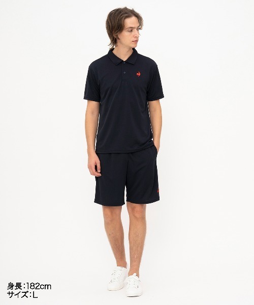 le coq sportif（ルコックスポルティフ）の「エコペットポロシャツ（ポロシャツ・メンズ・ブラック/ホワイト/ブルー/グレー/ネイビー・S/M/L/XL/XXL）」の19枚目の写真
