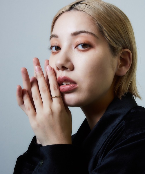 AKEL（アケル）の「【AKEL】アケル/ 2mm極細チェーンリング/金属アレルギー対応（サージカルステンレス）（リング・レディース・ゴールド/シルバー・#9/#11/#13）」の6枚目の写真