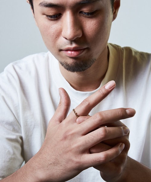 AKEL（アケル）の「【AKEL】アケル/ 2mm極細チェーンリング/金属アレルギー対応（サージカルステンレス）（リング・レディース・ゴールド/シルバー・#9/#11/#13）」の10枚目の写真