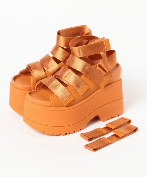 UGG（アグ）の「UGG(R) / GoldenRise / アグ / 厚底 / 1167431（サンダル・レディース・オレンジ/ブラック・8/7/6/5）」の16枚目の写真