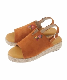 Jocomomola（ホコモモラ）の「フラワー刺繍ジュートサンダル（サンダル）」