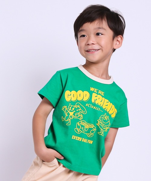 DILASH(ディラッシュ)の「ファーストフード柄半袖Tシャツ(Tシャツ/カットソー・キッズ・オフホワイト/グリーン・100/110/120/130/140/90/80)」の6枚目の写真