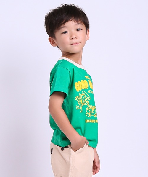 DILASH(ディラッシュ)の「ファーストフード柄半袖Tシャツ(Tシャツ/カットソー・キッズ・オフホワイト/グリーン・100/110/120/130/140/90/80)」の7枚目の写真