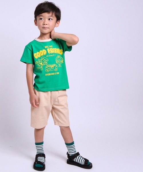 DILASH(ディラッシュ)の「ファーストフード柄半袖Tシャツ(Tシャツ/カットソー・キッズ・オフホワイト/グリーン・100/110/120/130/140/90/80)」の8枚目の写真