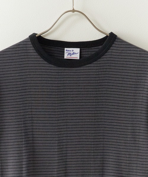 MILLER（ミラー）の「R.P.miller/ミラー Panel ribed cropped T-Shirt クロップド 半袖Tシャツ トップス レディース 秋 秋服 2026年秋冬（Tシャツ/カットソー・レディース・イエロー/ホワイト×ブルー/グレー/ブラック/ミント・FREE）」の18枚目の写真