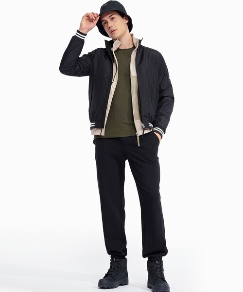 AIGLE(エーグル)の「UVカット スウェットパンツ(スウェットパンツ・メンズ・ブラック・38/40/42/44)」の2枚目の写真