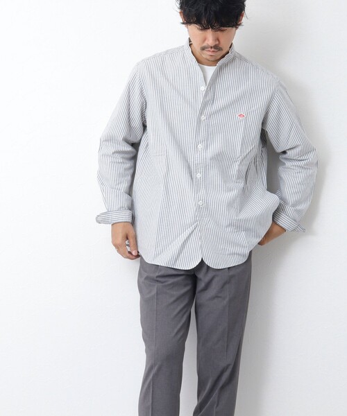 DANTON（ダントン）の「【DANTON/ダントン】BAND COLLAR SHIRT LS 25SS（シャツ/ブラウス・メンズ・ブラック系その他/ブルー系その他・40/42/38）」の20枚目の写真