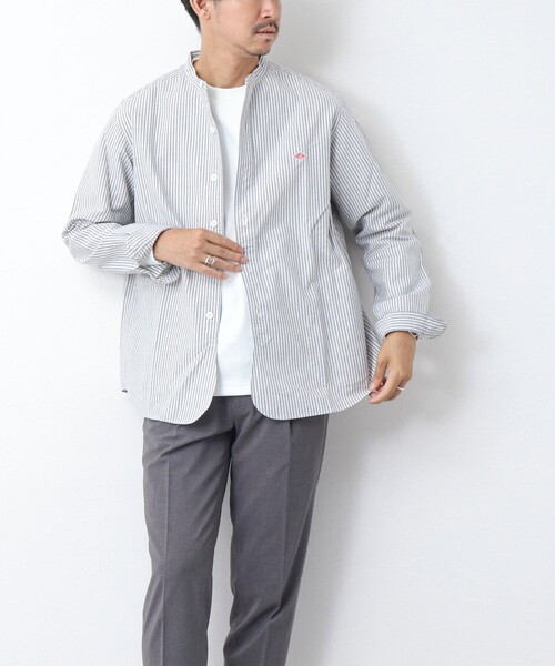 DANTON（ダントン）の「【DANTON/ダントン】BAND COLLAR SHIRT LS 25SS（シャツ/ブラウス・メンズ・ブラック系その他/ブルー系その他・40/42/38）」の13枚目の写真