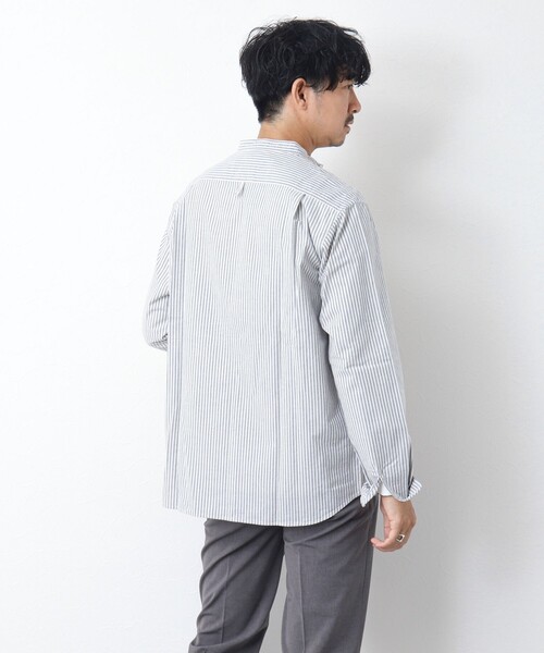 DANTON（ダントン）の「【DANTON/ダントン】BAND COLLAR SHIRT LS 25SS（シャツ/ブラウス・メンズ・ブラック系その他/ブルー系その他・40/42/38）」の15枚目の写真