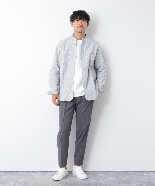 DANTON（ダントン）の「【DANTON/ダントン】BAND COLLAR SHIRT LS 25SS（シャツ/ブラウス・メンズ・ブラック系その他/ブルー系その他・40/42/38）」の16枚目の写真