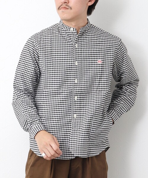 DANTON（ダントン）の「【DANTON/ダントン】BAND COLLAR SHIRT LS 25SS（シャツ/ブラウス・メンズ・ブラック系その他/ブルー系その他・40/42/38）」の7枚目の写真