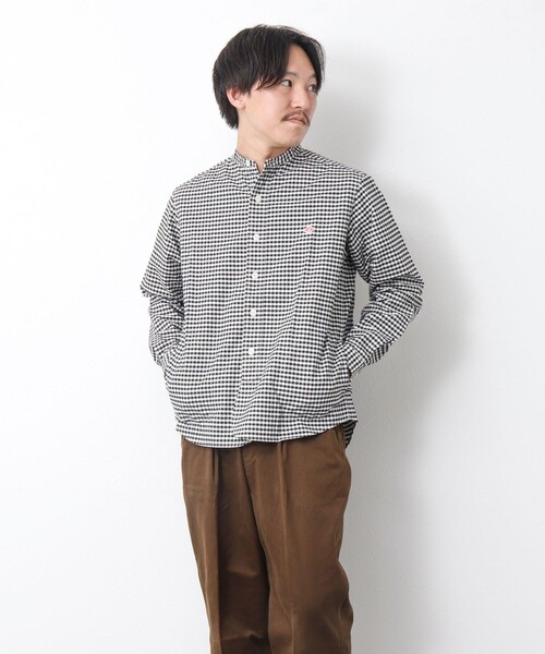 DANTON（ダントン）の「【DANTON/ダントン】BAND COLLAR SHIRT LS 25SS（シャツ/ブラウス・メンズ・ブラック系その他/ブルー系その他・40/42/38）」の11枚目の写真