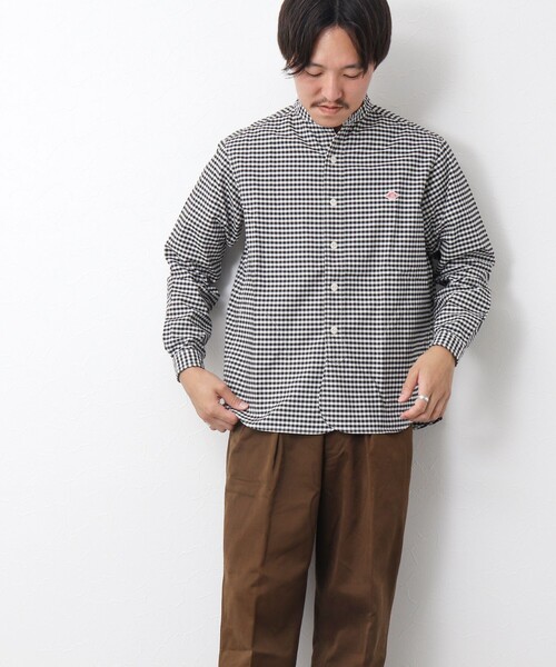 DANTON（ダントン）の「【DANTON/ダントン】BAND COLLAR SHIRT LS 25SS（シャツ/ブラウス・メンズ・ブラック系その他/ブルー系その他・40/42/38）」の3枚目の写真