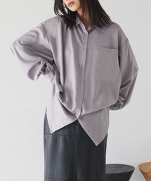 サテンベーシックシャツ