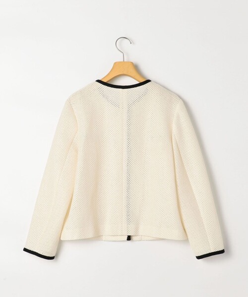 【美品】ノーリーズソフィ　ウォッシャブルラッセルカーデジャケット セール】ウォッシャブルラッセルカーデジャケット（ノーカラー