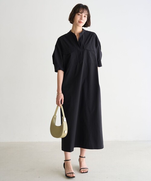 今季品　アンフィーロ　FINE moveサッシュワンピース セール】【UVケア/撥水】FINE MOVE サッシュワンピース
