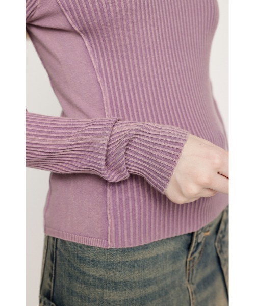 【スライ】LAYER WASHED KNIT トップス セール】LAYER WASHED KNIT TOPS レイヤー ウォッシュド ニット