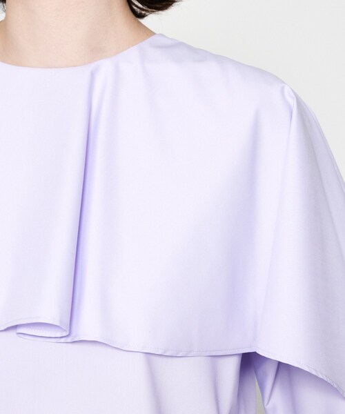 cloenc（クロエンス）の「【手洗い可】前後2WAYケープブラウス（シャツ/ブラウス・レディース・ホワイト/パープル/ブラック・02）」の12枚目の写真