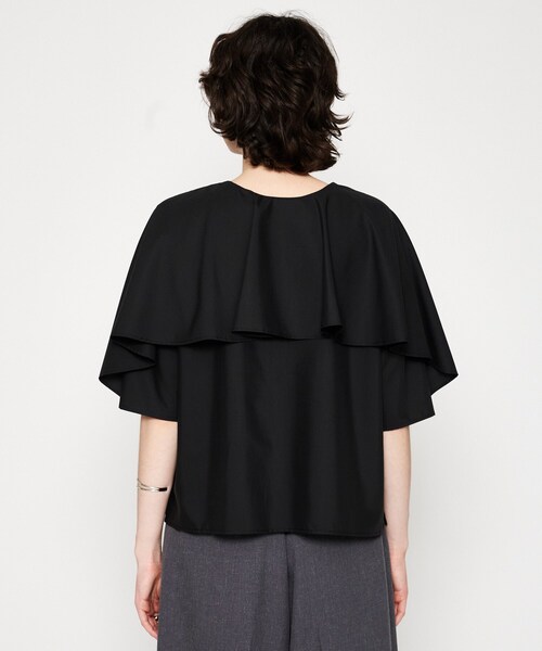 cloenc（クロエンス）の「【手洗い可】前後2WAYケープブラウス（シャツ/ブラウス・レディース・ホワイト/パープル/ブラック・02）」の15枚目の写真