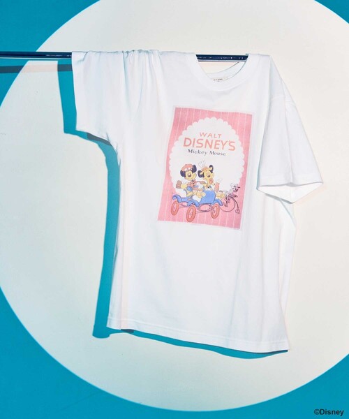 tシャツ 「DISNEY」 ムービーポスターフロントプリントTシャツ/ディズニー /ポスターTシャツ レディース セール】【DISNEY】 ムービーポスターフロントプリントTシャツ