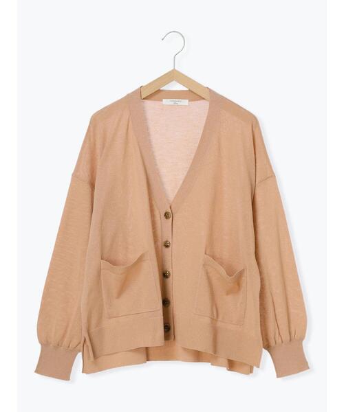 Samansa Mos2 blue(サマンサモスモスブルー)の「マルチスタイルVネックカーディガン(カーディガン/ボレロ・レディース・シルバーグレー/ブルー/チャコールグレー/ライトベージュ/イエロー/オレンジ/グレー・M/L)」の8枚目の写真