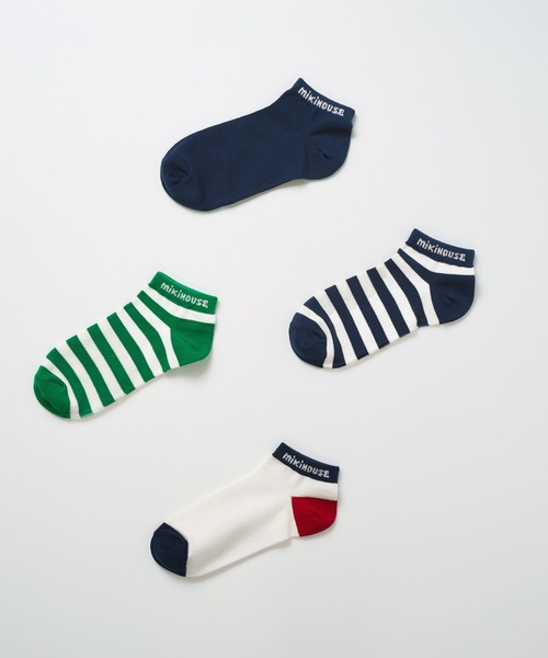 MIKI HOUSE（ミキハウス）の「【WEB限定】ローカットボーダーソックス（大人用）（ソックス/靴下・レディース・ネイビー/グリーン・23-25cm/25-27CM）」の9枚目の写真