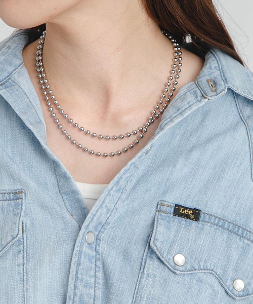 URBAN RESEARCH Sonny Label(アーバンリサーチサニーレーベル)の「ロングボールチェーンネックレス(ネックレス・レディース・ゴールド/シルバー・ONE)」の10枚目の写真