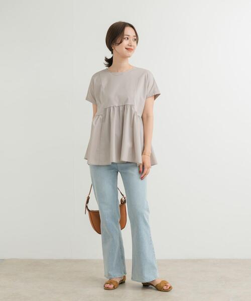 URBAN RESEARCH DOORS（アーバンリサーチドアーズ）の「ストレッチフレアデニムパンツ（デニムパンツ・レディース・インディゴブルー/ライトインディゴブルー・SMALL/MEDIUM）」の14枚目の写真