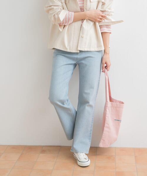 URBAN RESEARCH DOORS（アーバンリサーチドアーズ）の「ストレッチフレアデニムパンツ（デニムパンツ・レディース・インディゴブルー/ライトインディゴブルー・SMALL/MEDIUM）」の22枚目の写真