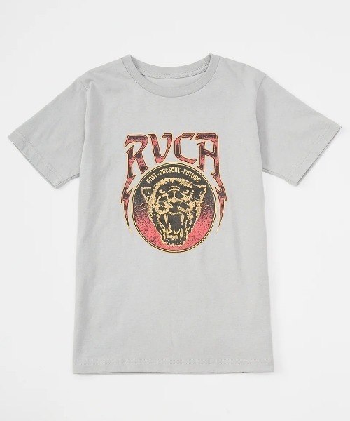 RVCA(ルーカ)の「RVCA キッズ RAWR SS Tシャツ 【2025年春夏モデル】/ルーカキッズフロントプリント半袖Tシャツ(Tシャツ/カットソー・キッズ・ブラック/ホワイト/グレー系その他/レッド系その他・160/150/140/130)」の3枚目の写真