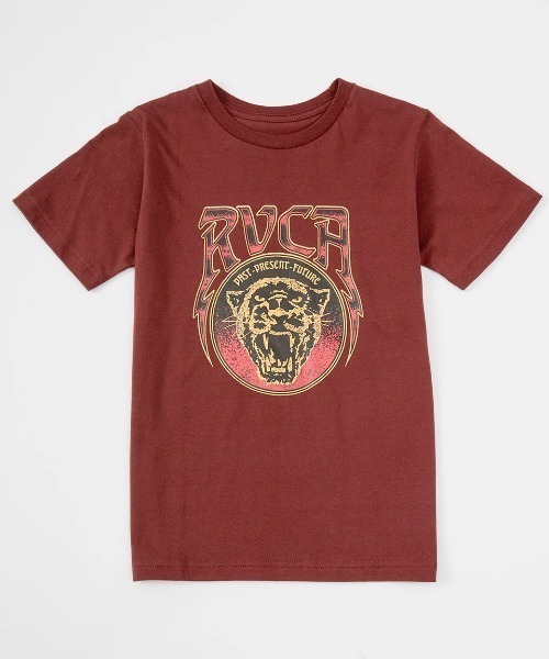 RVCA(ルーカ)の「RVCA キッズ RAWR SS Tシャツ 【2025年春夏モデル】/ルーカキッズフロントプリント半袖Tシャツ(Tシャツ/カットソー・キッズ・ブラック/ホワイト/グレー系その他/レッド系その他・160/150/140/130)」の4枚目の写真