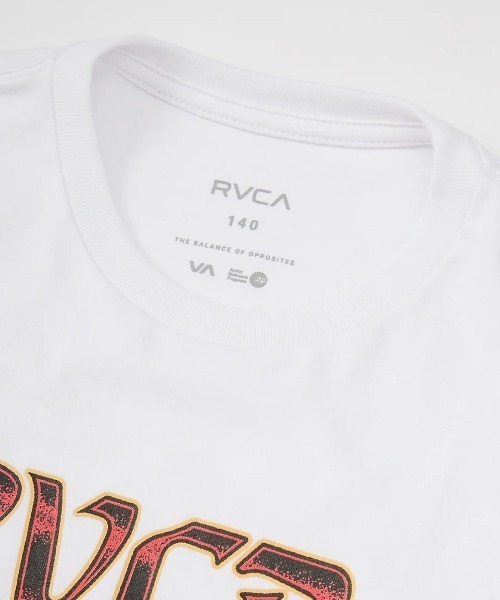 RVCA(ルーカ)の「RVCA キッズ RAWR SS Tシャツ 【2025年春夏モデル】/ルーカキッズフロントプリント半袖Tシャツ(Tシャツ/カットソー・キッズ・ブラック/ホワイト/グレー系その他/レッド系その他・160/150/140/130)」の7枚目の写真