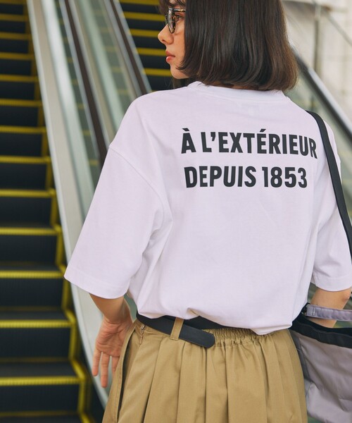 AIGLE（エーグル）の「【EC限定】AIGLE オーバーサイズバックプリントロゴ 半袖Tシャツ（Tシャツ/カットソー・メンズ・ホワイト/ブラック/ダークグリーン/グレー・XL/XS/XXS/S/M/L）」の14枚目の写真