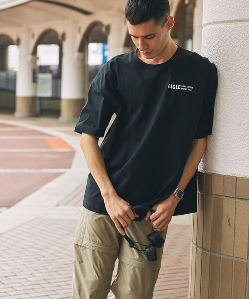 AIGLE / エーグル 【EC限定】AIGLE オーバーサイズバックプリントロゴ 半袖Tシャツ AIGLE｜【EC限定】AIGLE オーバーサイズバックプリントロゴ 半袖