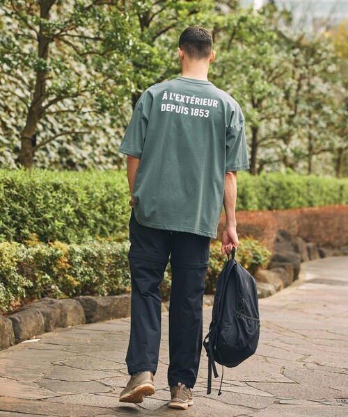 AIGLE（エーグル）の「【EC限定】AIGLE オーバーサイズバックプリントロゴ 半袖Tシャツ（Tシャツ/カットソー・メンズ・ホワイト/ブラック/ダークグリーン/グレー・XL/XS/XXS/S/M/L）」の10枚目の写真